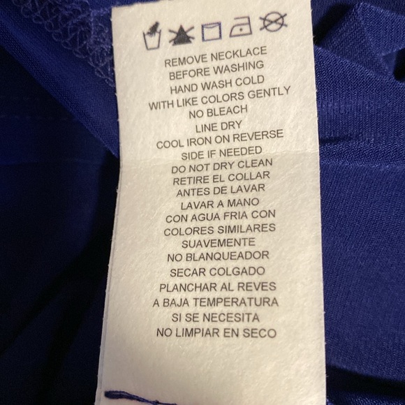 R & M Richards Navy Blue Floral Printed Sheer Jacket And Sheath Dress - Picture 16 of 16